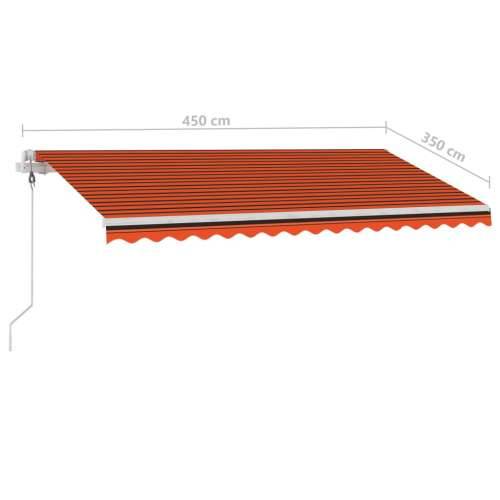 Samostojeća automatska tenda 450x350 cm narančasto-smeđa - Šareni 450 x 350 cm 1 Cijena