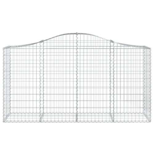 Lučne gabionske košare 8 kom 200x50x100/120cm pocinčano željezo - 200 x 50 x 100/120 cm 8 Cijena