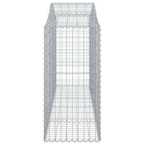 Lučne gabionske košare 8 kom 200x50x100/120cm pocinčano željezo - 200 x 50 x 100/120 cm 8 Cijena