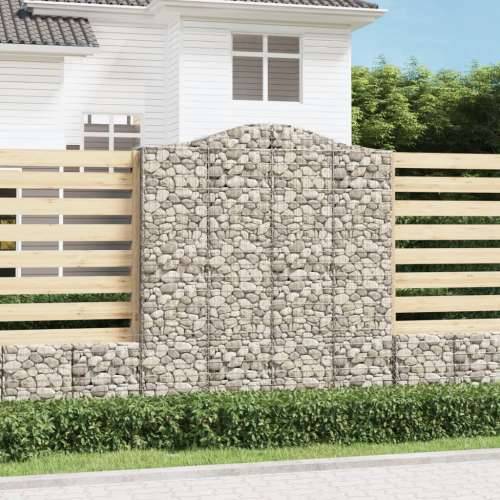 Lučne gabionske košare 2 kom 200x50x220/240cm pocinčano željezo - 200 x 50 x 220/240 cm 2 Cijena