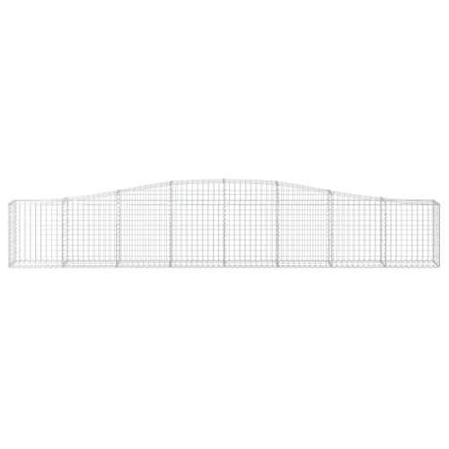 Lučne gabionske košare 9 kom 400x30x60/80 cm pocinčano željezo - 400 x 30 x 60/80 cm 9 Cijena