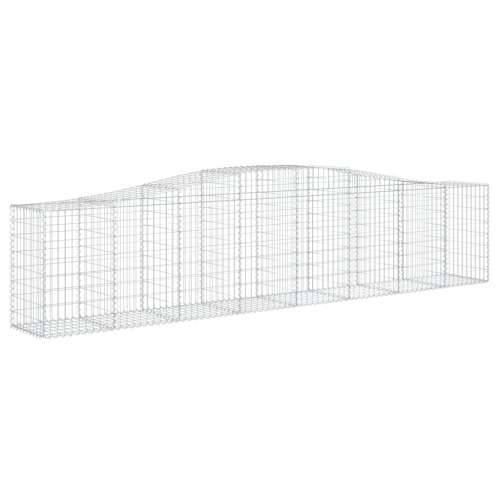 Lučne gabionske košare 5 kom 400x50x80/100 cm pocinčano željezo - 400 x 50 x 80/100 cm 5 Cijena