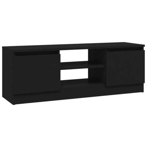 TV ormarić s vratima crni 102 x 30 x 36 cm - Crna 1 Cijena