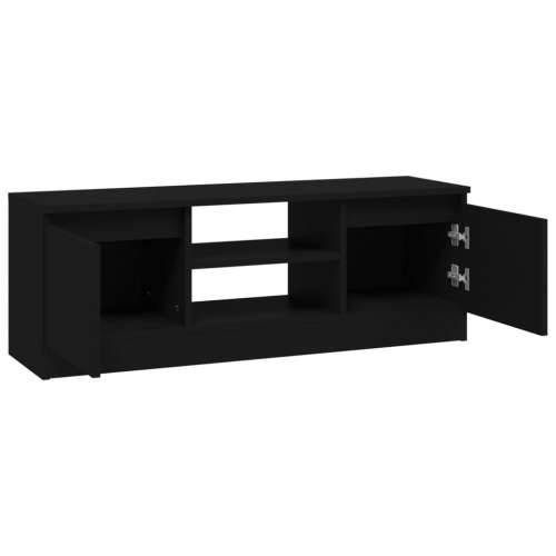 TV ormarić s vratima crni 102 x 30 x 36 cm - Crna 1 Cijena