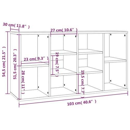 Klupa za cipele boja hrasta 103x30x54,5 cm konstruirano drvo - Dimljeni hrast 1 Cijena