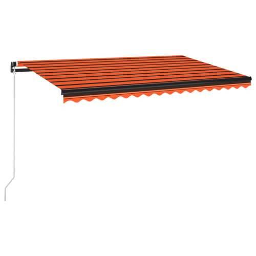 Tenda na ručno uvlačenje 450 x 350 cm narančasto-smeđa - Šareni 450 x 350 cm 1 Cijena