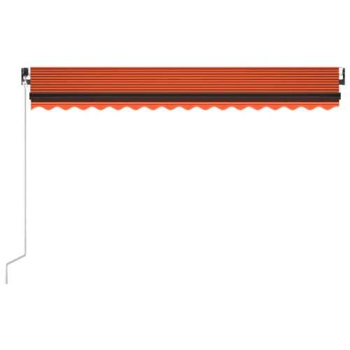 Tenda na ručno uvlačenje 450 x 350 cm narančasto-smeđa - Šareni 450 x 350 cm 1 Cijena