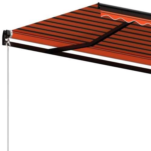 Tenda na ručno uvlačenje 450 x 350 cm narančasto-smeđa - Šareni 450 x 350 cm 1 Cijena