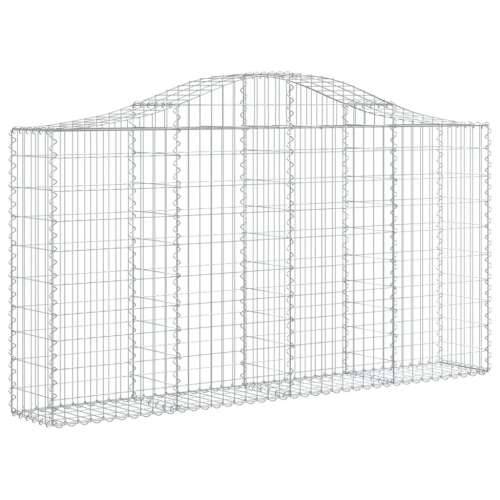 Lučne gabionske košare 8 kom 200x30x100/120cm pocinčano željezo - 200 x 30 x 100/120 cm 8 Cijena
