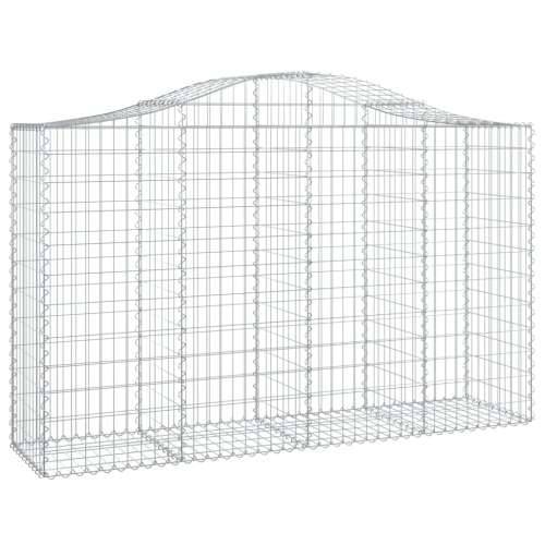 Lučne gabionske košare 4 kom 200x50x120/140cm pocinčano željezo - 200 x 50 x 120/140 cm 4 Cijena