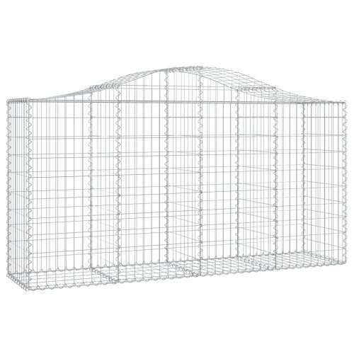Lučne gabionske košare 4 kom 200x50x100/120cm pocinčano željezo - 200 x 50 x 100/120 cm 4 Cijena
