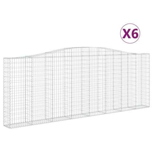 Lučne gabionske košare 6 kom 400x30x40/60 cm pocinčano željezo - 400 x 30 x 140/160 cm 6 Cijena