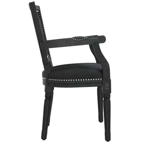Blagovaonska stolica crna baršunasta Cijena