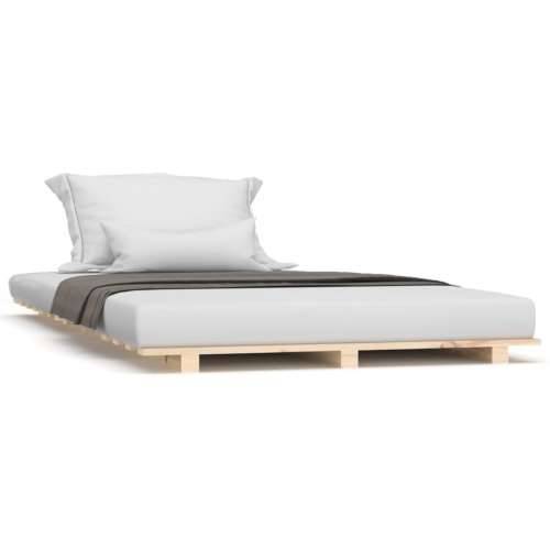 Okvir za krevet 90 x 190 cm od masivne borovine - Prirodna 90 x 190 cm Cijena
