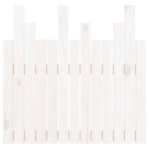 Zidno uzglavlje bijelo 82,5x3x80 cm od masivne borovine - Bijela 82.5 x 80 cm 1 Cijena