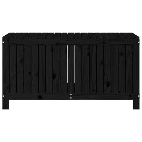 Vrtna kutija za pohranu crna 121x55x64 cm od masivne borovine - Crna boja bora 121 x 55 x 64 cm Cijena