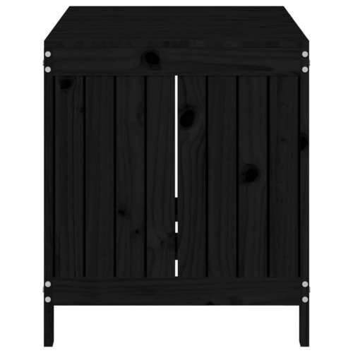 Vrtna kutija za pohranu crna 121x55x64 cm od masivne borovine - Crna boja bora 121 x 55 x 64 cm Cijena