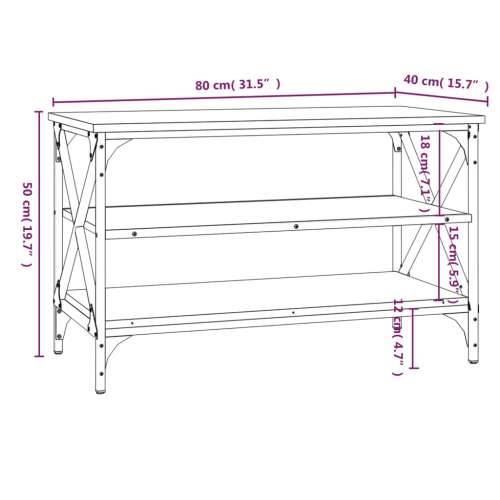 TV ormarić boja hrasta sonome 80x40x50 cm konstruirano drvo - Sivi hrast sonoma 80 x 40 x 50 cm 1 Cijena