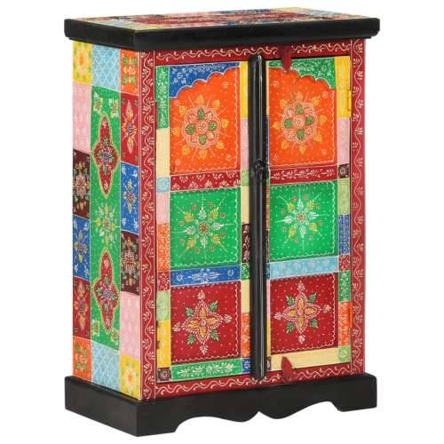 Ručno obojena komoda s vratima 53x30x75 cm masivno drvo manga - 1 53 cm Cijena