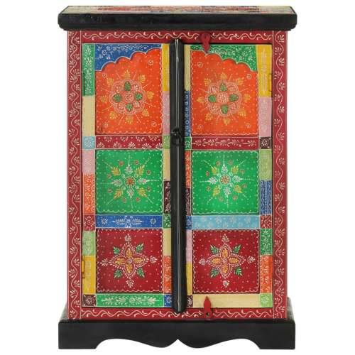 Ručno obojena komoda s vratima 53x30x75 cm masivno drvo manga - 1 53 cm Cijena