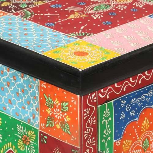 Ručno obojena komoda s vratima 53x30x75 cm masivno drvo manga - 1 53 cm Cijena