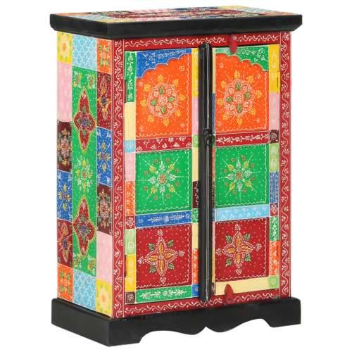 Ručno obojena komoda s vratima 53x30x75 cm masivno drvo manga - 1 53 cm Cijena