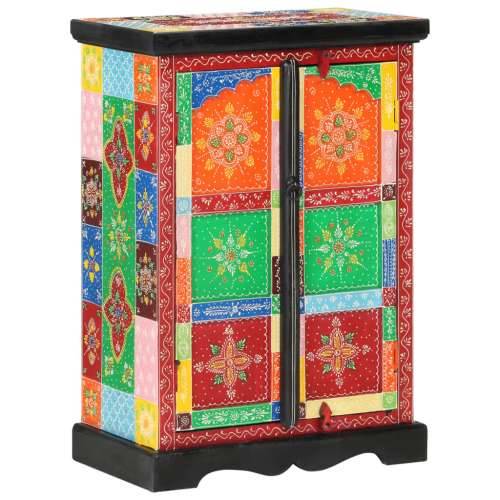 Ručno obojena komoda s vratima 53x30x75 cm masivno drvo manga - 1 53 cm Cijena