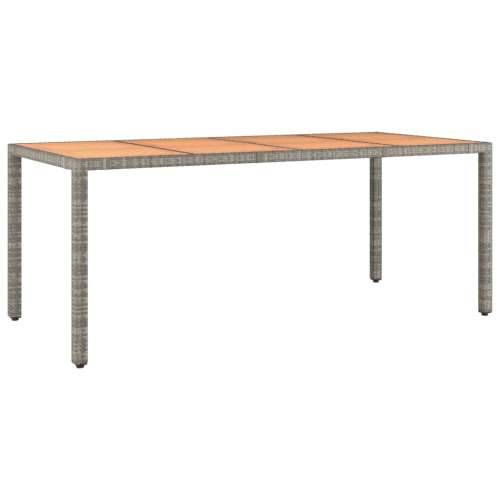 Vrtna garnitura - 9-dijelni vrtni blagovaonski set sivi od poliratana - Dužina stola 190 cm 9 8 Cijena