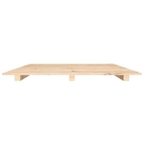Okvir za krevet 120 x 200 cm od masivne borovine - Prirodna 120 x 200 cm Cijena