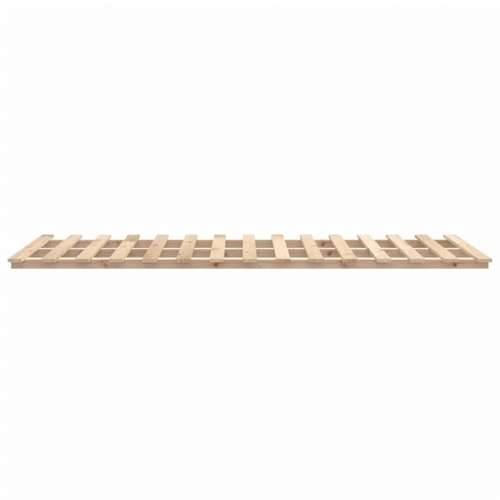 Okvir za krevet 120 x 200 cm od masivne borovine - Prirodna 120 x 200 cm Cijena