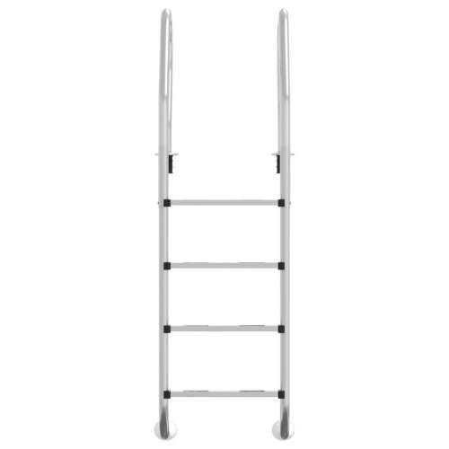 Ljestve za bazen 54 x 38 x 184,5 cm od nehrđajućeg čelika - 54 x 38 x 184.5 cm 1 za betonsku površinu Zakrivljeni Cijena