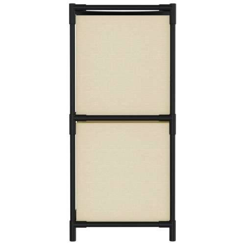 Ormarić za pohranu s 4 platnene košare krem 63x30x71 cm čelični - Krema 1 Cijena