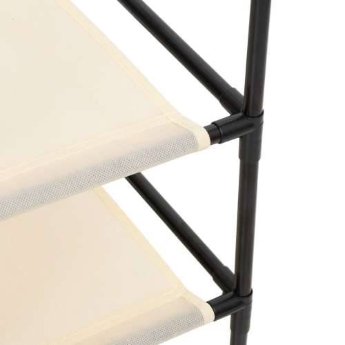Ormarić za pohranu s 4 platnene košare krem 63x30x71 cm čelični - Krema 1 Cijena