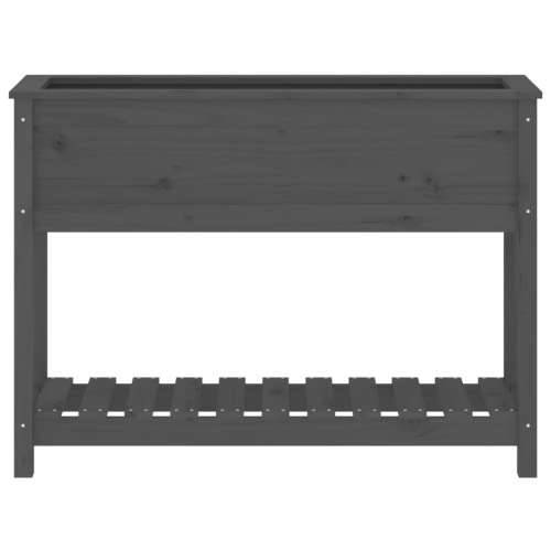 Sadilica s policom siva 111,5x34,5x81 cm od masivne borovine - Siva 111.5 x 34.5 x 81 cm 1 Cijena