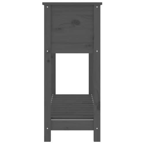 Sadilica s policom siva 111,5x34,5x81 cm od masivne borovine - Siva 111.5 x 34.5 x 81 cm 1 Cijena