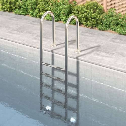 Ljestve za bazen 54 x 38 x 211 cm od nehrđajućeg čelika 304 - 54 x 38 x 211 cm 1 za betonsku površinu Ravni Cijena