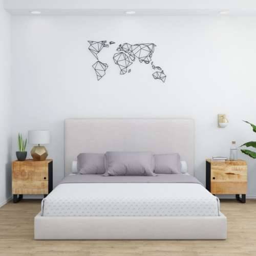Noćni ormarići 2 kom 40 x 33 x 46 cm od masivnog drva manga - 2 masivno drvo manga Cijena