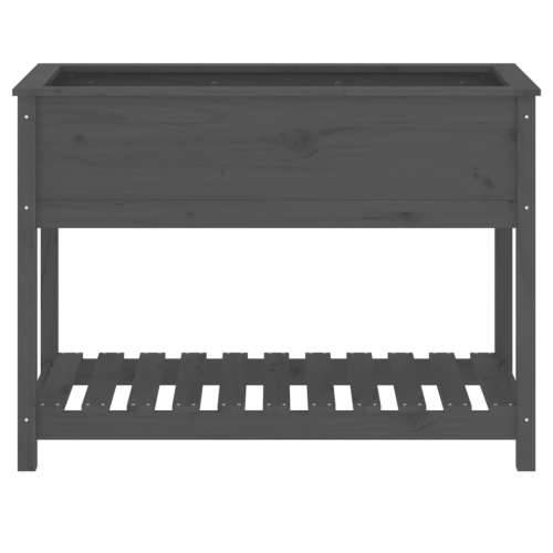 Sadilica s policom siva 111,5x54x81 cm od masivne borovine - Siva 111.5 x 54 x 81 cm 1 Cijena