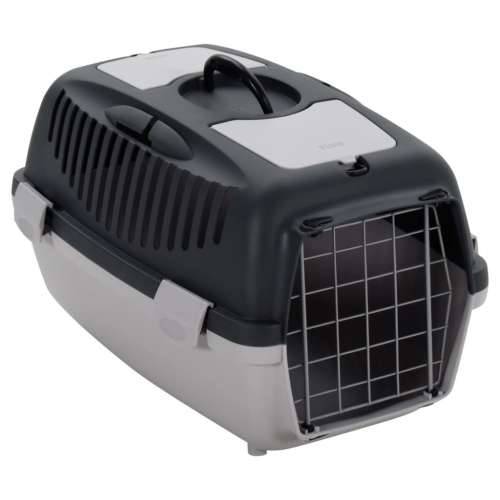 Transporter za kućne ljubimce sivo-crni 55 x 36 x 35 cm od PP-a Cijena