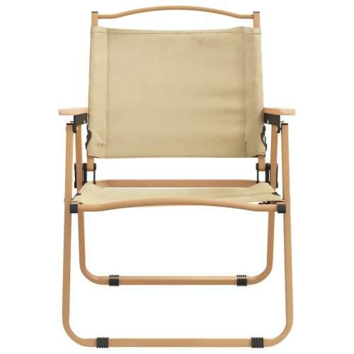 Stolice za kampiranje 2 kom bež 54x55x59 cm od tkanine oxford - Bež 54 x 55 x 78 cm 2 Cijena