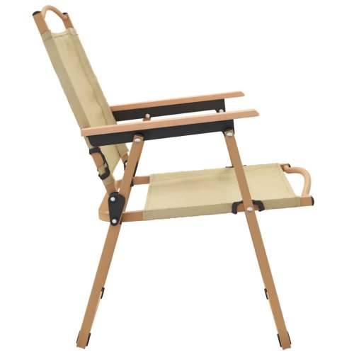 Stolice za kampiranje 2 kom bež 54x55x59 cm od tkanine oxford - Bež 54 x 55 x 78 cm 2 Cijena