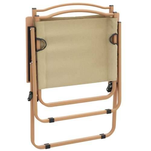 Stolice za kampiranje 2 kom bež 54x55x59 cm od tkanine oxford - Bež 54 x 55 x 78 cm 2 Cijena