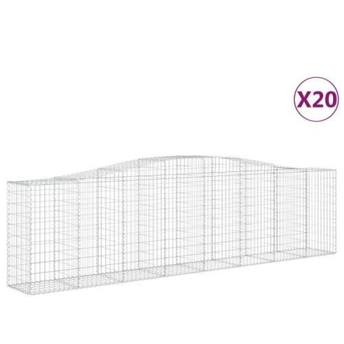 Lučne gabionske košare 20kom 400x50x100/120cm pocinčano željezo - 400 x 50 x 100/120 cm 20 Cijena