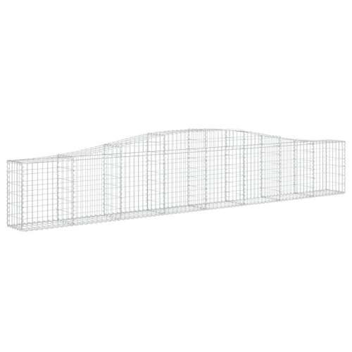 Lučne gabionske košare 5 kom 400x30x60/80 cm pocinčano željezo - 400 x 30 x 60/80 cm 5 Cijena