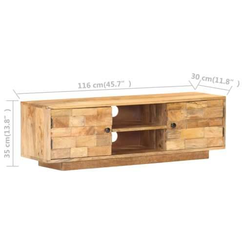 TV ormarić 116 x 30 x 35 cm od masivnog drva manga Cijena