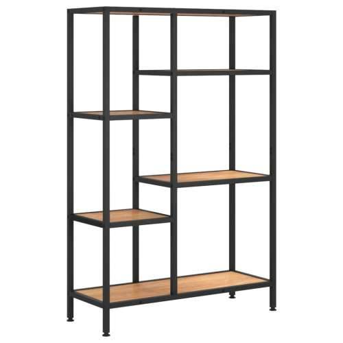 Polica za knjige 80x30x120 cm od čelika i konstruiranog drva - Svjetlosmeđa 1 120 cm Cijena