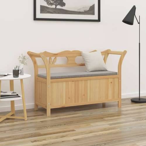 Klupa 107 x 45 x 75,5 cm od masivne jelovine - Smeđa Cijena