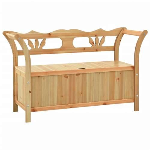 Klupa 107 x 45 x 75,5 cm od masivne jelovine - Smeđa Cijena