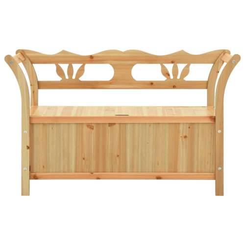 Klupa 107 x 45 x 75,5 cm od masivne jelovine - Smeđa Cijena