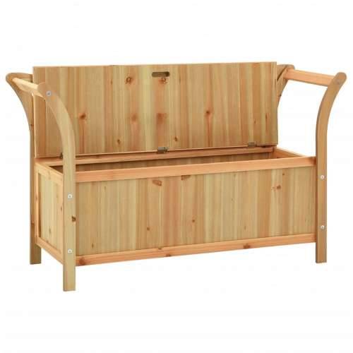 Klupa 107 x 45 x 75,5 cm od masivne jelovine - Smeđa Cijena